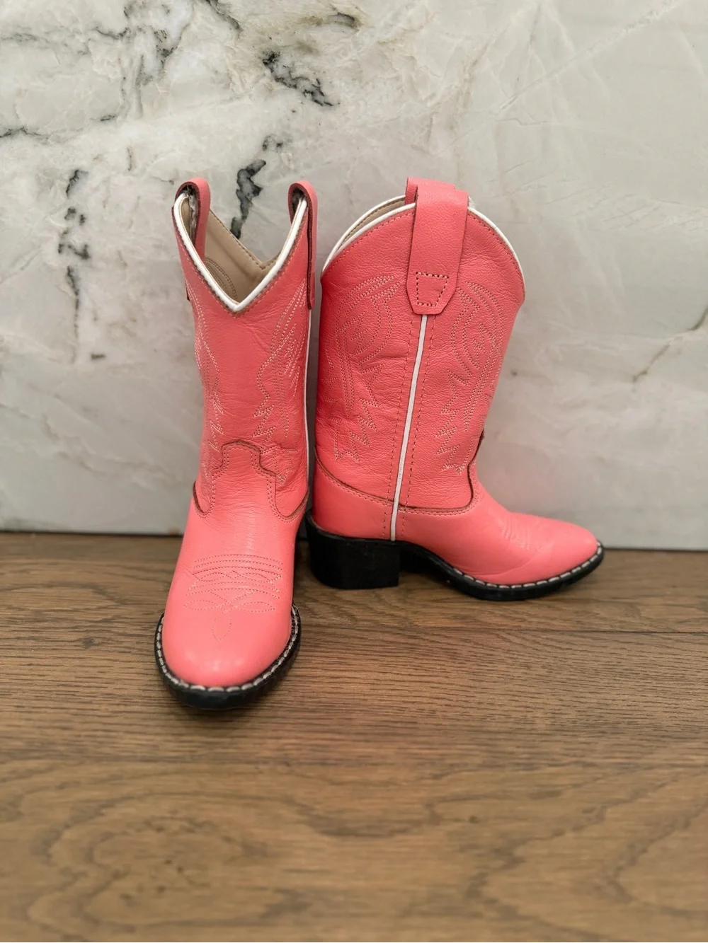 Old West Pink Girls' Cowgirl Boots